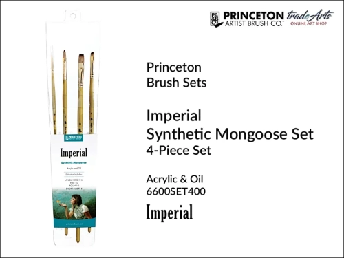 Princeton Imperial 6600SET400 Set Acrylic &amp; Oil, pędzle do farb olejnych i akrylowych Princeton Imperial 6600SET400, zestaw pędzli Princeton Imperial 6600SET400 do akryli i farb olejnych,  komplet pędzli Princeton Imperial,
