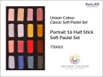 Zestaw pasteli suchych Portrait 16 Half Stick Unison Colour Soft Pastel Set 