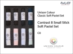 Zestaw pasteli suchych uzupełniających Contrast 8 Small Stick Unison Colour Soft Pastel Set 