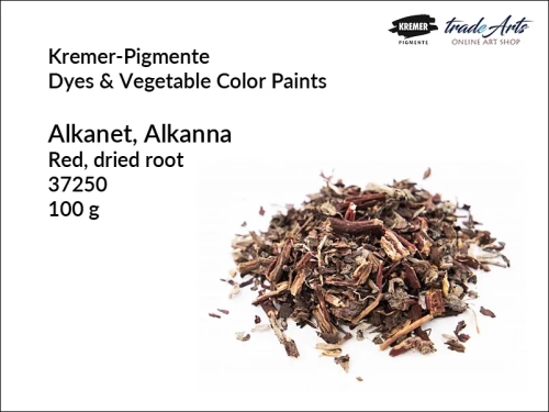 Alkanes Dried Root Kremer-Pigmente, alkanna suszone kawałki czerwono-brązowe Kremer-Pigmente, Kremer-Pigmente barwnik roślinny alkanna, Kremer-Pigmente alkanna - suszone kawałki, pigmenty roślinne, bejca alkanna,