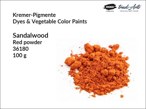 Sandalwood Red Powder Kremer-Pigmente, drewno sandałowe w proszku Kremer-Pigmente, Kremer-Pigmente drewno sandałowe czerwone w proszku, pigmenty roślinne, barwniki,  Kremer-Pigmente Sandalwood Red in powder,
