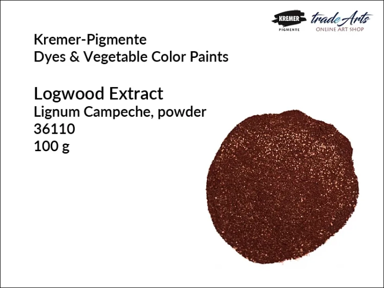 Logwood Extract Kremer-Pigmente. ekstrakt z drewna kempeszowego proszek Kremer-Pigmente, ekstrakt naturalny z drewna kempeszowego Kremer-Pigmente, drewno kempeszowe,