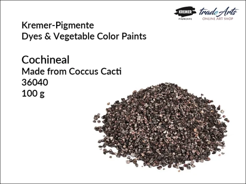 Cochineal Coccus Cacti natural dye Kremer-Pigmente, koszenila naturalny barwnik karmin Kremer-Pigmente, oryginalny barwnik koszenila Kremer-Pigmente, barwniki z owadów Coccus Cacti,  koszenila Kremer-Pigmente,