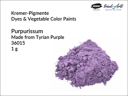 Purpurissum pigment na bazie purpury antycznej Kremer-Pigmente,  Purpurissum pigment historyczny Kremer-Pigmente, Rouge Purpurissum pigment historyczny Kremer-Pigmente, róż purpurissum pigment na bazie Tyrian Purple Kremer-Pigmente,