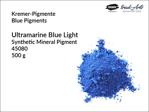 Ultramarine Blue Light 45080 Kremer-Pigmente, Kremer-Pigmente ultramaryna jasna 45080, ultramaryna jasna syntetyczna 45080 Kremer-Pigmente, pigment mineralny ultramaryna jasna syntetyczna Kremer-Pigmente, pigmenty,