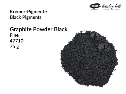 Graphite Powder Black Kremer-Pigmente, grafit naturalny czarny w proszku Kremer-Pigmente, Kremer-Pigmente grafit czarny w proszku, grafit naturalny czarny, pigmenty ziemne, Kremer-Pigmente,