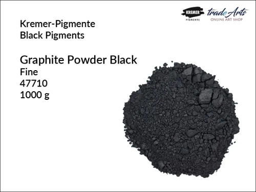 Graphite Powder Black Kremer-Pigmente, grafit naturalny czarny w proszku Kremer-Pigmente, Kremer-Pigmente grafit czarny w proszku, grafit naturalny czarny, pigmenty ziemne, Kremer-Pigmente,