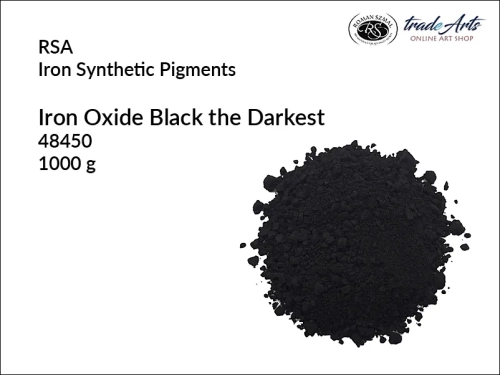 Czerń żelazowa najciemniejsza RSA, RSA pigment czerń żelazowa najciemniejsza, czerń żelazowa najciemniejsza pigment, RSA Iron Black the Darkest pigment, pigmenty żelazowe syntetyczne, pigmenty, tradearts,
