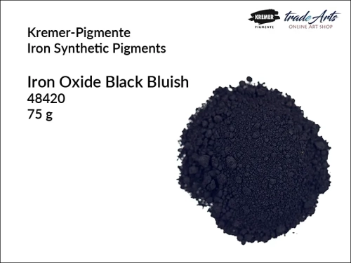 Czerń żelazowa błękitnawa Kremer-Pigmente, Kremer-Pigmente - czerń żelazowa błękitnawa, czerń żelazowa błękitnawa, Iron Oxide Black Bluish - Kremer-Pigmente, pigmenty, farby, malarstwo, tradearts,