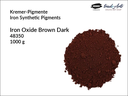 Brąz żelazowy ciemny Kremer-Pigmente, Kremer-Pigmente - brąz żelazowy ciemny, brąz żelazowy ciemny, Iron Oxide Brown - Kremer-Pigmente, pigmenty, farby, malarstwo, tradearts,