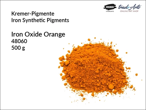 Oranż żelazowy jasny Kremer-Pigmente, Kremer-Pigmente oranż żelazowy jasny, oranż żelazowy, Iron Oxide Orange Light Kremer-Pigmente, pigmenty, farby, malarstwo, tradearts,