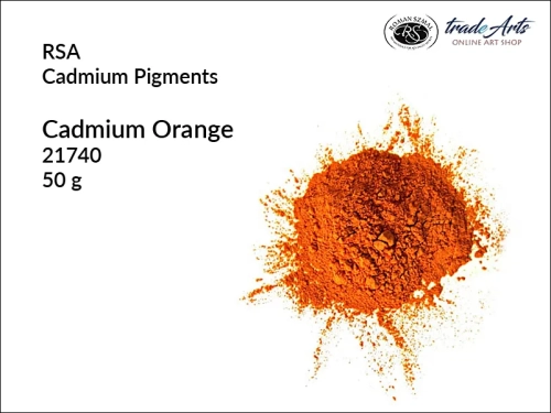 Pigmenty kadmowe RSA, pigment kadmowy - oranż kadmowy, pigmenty kadmowe, pigmenty historyczne, tradearts,