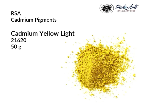 Pigmenty kadmowe RSA, pigment kadmowy - żółcień kadmowa jasna, pigmenty kadmowe, pigmenty historyczne, tradearts,