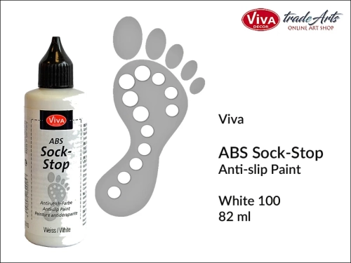 ABS Sock-Stop Viva Decor - White 100, guma antypoślizgowa ABS Viva Decor, ABS Viva Decor guma antypoślizgowa w płynie, ABS Viva Decor guma w płynie, guma antypoślizgowa, guma w płynie,  guma ABS, tradearts,