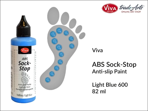 ABS Sock-Stop Viva Decor - Light Blue 600, guma antypoślizgowa ABS Viva Decor, ABS Viva Decor guma antypoślizgowa w płynie, ABS Viva Decor guma w płynie, guma antypoślizgowa, guma w płynie,  guma ABS, tradearts,