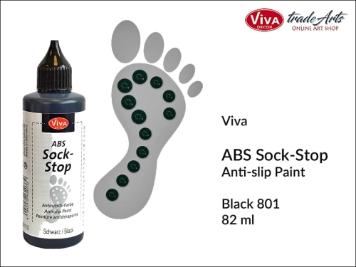 ABS Sock-Stop Viva Decor - Black 801, guma antypoślizgowa ABS Viva Decor, ABS Viva Decor guma antypoślizgowa w płynie, ABS Viva Decor guma w płynie, guma antypoślizgowa, guma w płynie,  guma ABS, tradearts,