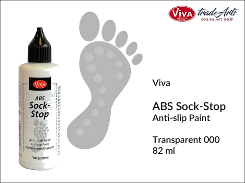 ABS Sock-Stop Viva Decor - Transparent 000, guma antypoślizgowa ABS Viva Decor, ABS Viva Decor guma antypoślizgowa w płynie, ABS Viva Decor guma w płynie, guma antypoślizgowa, guma w płynie,  guma ABS, tradearts,