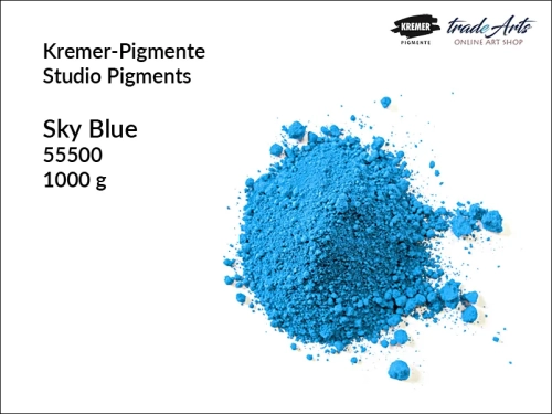 Pigmenty studyjne Kremer-Pigmente, pigmenty do farb studyjnych Kremer-Pigmente, pigment do farb studyjnych Sky Blue Kremer-Pigmente, pigment, pigmenty studyjne, pigmenty studyjne z wypełniaczem, Kremer-Pigmente, tradearts,