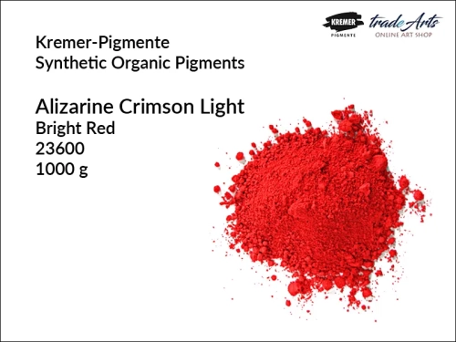 Pigmenty organiczne Kremer-Pigmente, Kremer-Pigmente - pigmenty organiczne, pigment organiczny - kraplak alizarynowy jasny, pigmenty organiczne, malarstwo, pigmenty, tradearts,