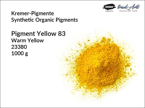 Pigment syntetyczny organiczny żółcień 83 Kremer-Pigmente, Kremer-Pigmente - żółcień 83 syntetyczna, pigmenty organiczne syntetyczne Kremer-Pigmente, pigmenty, pigmenty syntetyczne, Kremer-Pigmente, tradearts,