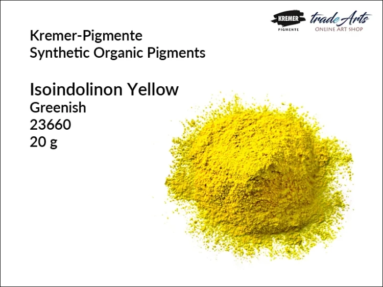 Pigment syntetyczny organiczny żółcień Isoindolinon Kremer-Pigmente, Kremer-Pigmente - żółcień Isoindolinon syntetyczna, pigmenty organiczne syntetyczne Kremer-Pigmente, pigmenty, pigmenty syntetyczne, Kremer-Pigmente, tradearts,
