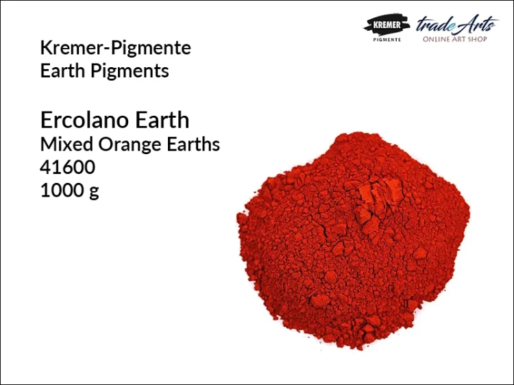 Erkolana - mieszanka pomarańczowych ziemi Kremer-Pigmente, Kremer-Pigmente - erkolana mieszanka pomarańczowych ziemi, Erkolana Earth Kremer-Pigmente, pigmenty, pigmenty ziemne, pigmenty mieszane, tradearts,