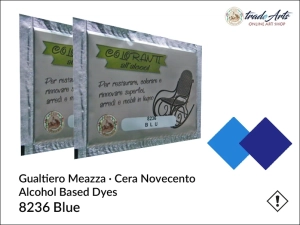 Barwnik (bejca) spirytusowy do drewna Gualtiero Meazza, kolor: Blue 8236, saszetka 8 g