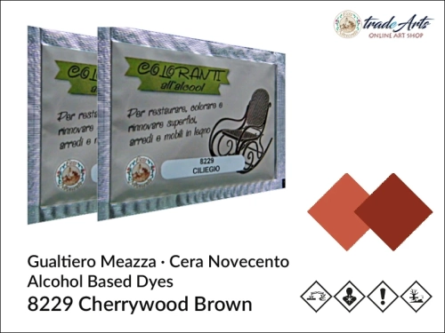 Bejca spirytusowa Cherrywood Brown 8229 Cera Novecento, Cera Novecento - bejca spirytusowa Cherrywood Brown 8229, barwnik spirytusowy Cherrywood Brown 8229 Cera Novecento, barwniki, bejce spirytusowe, Cera Novecento, tradearts,