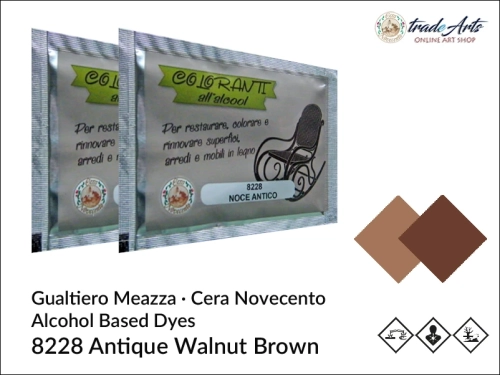 Bejca spirytusowa Antique Walnut Brown 8228 Cera Novecento, Cera Novecento - bejca spirytusowa Antique Walnut Brown 8228, barwnik spirytusowy Antique Walnut Brown 8228 Cera Novecento, barwniki, bejce spirytusowe, Cera Novecento,