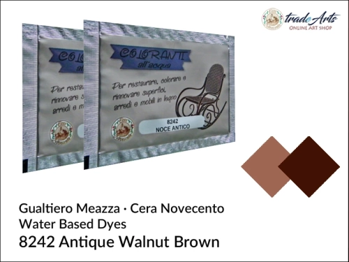 Bejca wodna Antique Walnut Brown 8242 Cera Novecento, Cera Novecento - bejca wodna Antique Walnut Brown 8242, barwnik wodny Antique Walnut Brown 8242 Cera Novecento, barwniki, bejce wodne, Cera Novecento, tradearts,