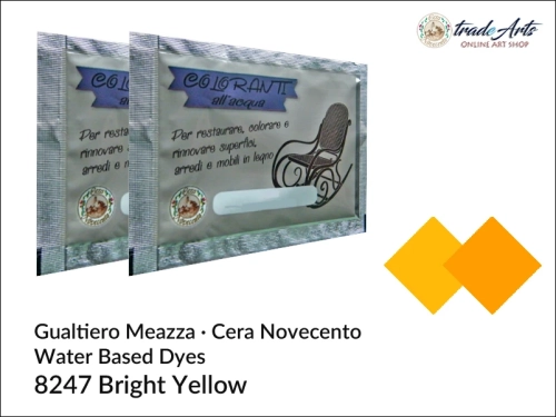 Bejca wodna Bright Yellow 8247 Cera Novecento, Cera Novecento - bejca wodna Bright Yellow 8247, barwnik wodny Bright Yellow 8247 Cera Novecento, barwniki, bejce wodne, Cera Novecento, tradearts,