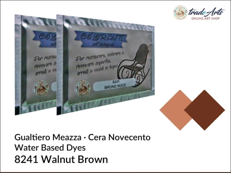 Bejca wodna Walnut Brown 8241 Cera Novecento, Cera Novecento - bejca wodna Walnut Brown 8241, barwnik wodny Walnut Brown 8241 Cera Novecento, barwniki, bejce wodne, Cera Novecento, tradearts,