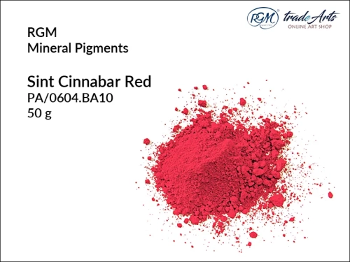 Pigment mineralny Sint Cinnabar Red 604 RGM, RGM pigment mineralny Sint Cinnabar Red 604, pigmenty mineralne RGM, pigmenty, pigment, pigmenty mineralne, barwienie, malarstwo, farby, RGM, tradearts,