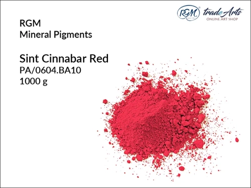 Pigment mineralny Sint Cinnabar Red 604 RGM, RGM pigment mineralny Sint Cinnabar Red 604, pigmenty mineralne RGM, pigmenty, pigment, pigmenty mineralne, barwienie, malarstwo, farby, RGM, tradearts,