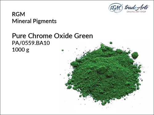 Pigment mineralny Pure Chrome Oxide Green 559 RGM, RGM pigment mineralny Pure Chrome Oxide Green 559, pigmenty mineralne RGM, pigmenty, pigment, pigmenty mineralne, barwienie, malarstwo, farby, RGM, tradearts,