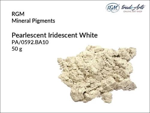 Pigment mineralny Pearlescent Iridescent White 592 RGM, RGM pigment mineralny Pearlescent Iridescent White 592, pigmenty mineralne RGM, pigmenty, pigment, pigmenty mineralne, barwienie, malarstwo, farby, RGM, tradearts,