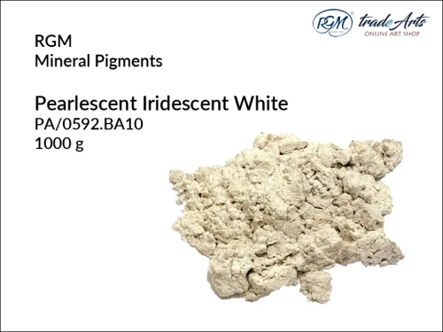 Pigment mineralny Pearlescent Iridescent White 592 RGM, RGM pigment mineralny Pearlescent Iridescent White 592, pigmenty mineralne RGM, pigmenty, pigment, pigmenty mineralne, barwienie, malarstwo, farby, RGM, tradearts,