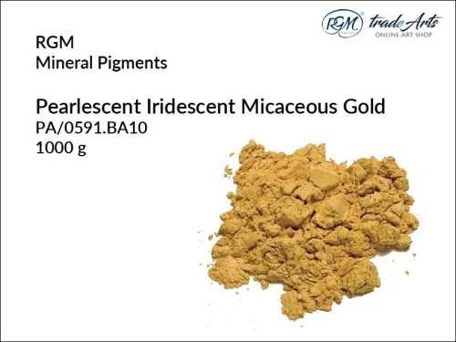Pigment mineralny Pearlescent Iridescent Micaceous Gold 591 RGM, RGM pigment mineralny Dark Pearlescent Iridescent Micaceous Gold 591, pigmenty mineralne RGM, pigmenty, pigment, pigmenty mineralne, barwienie, malarstwo, farby, RGM, tradearts,