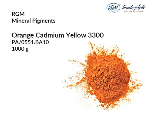 Pigment mineralny Orange Cadmium Yellow 551 RGM, RGM pigment mineralny Orange Cadmium Yellow 551, pigmenty mineralne RGM, pigmenty, pigment, pigmenty mineralne, barwienie, malarstwo, farby, RGM, tradearts,