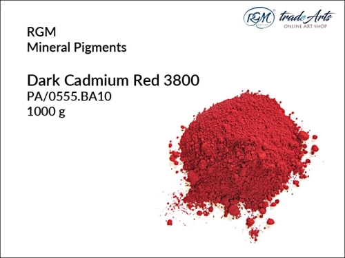 Pigment mineralny Dark Cadmium Red 555 RGM, RGM pigment mineralny Dark Cadmium Red 555, pigmenty mineralne RGM, pigmenty, pigment, pigmenty mineralne, barwienie, malarstwo, farby, RGM, tradearts,