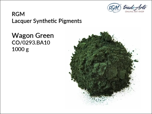 Pigment syntetyczny Wagon Green 293 RGM Lacquer, RGM Lacquer Wagon Green 293 - pigment syntetyczny, pigmenty syntetyczne RGM Lacquer, pigment, pigmenty, RGM Lacquer - pigmenty syntetyczne, RGM Lacquer, tradearts,