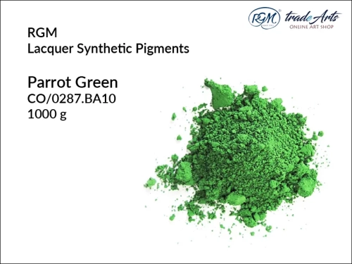 Pigment syntetyczny Parrot Green 287 RGM Lacquer, RGM Lacquer Parrot Green 287 - pigment syntetyczny, pigmenty syntetyczne RGM Lacquer, pigment, pigmenty, RGM Lacquer - pigmenty syntetyczne, RGM Lacquer, tradearts,