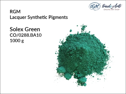 Pigment syntetyczny Solex Green 288 RGM Lacquer, RGM Lacquer Solex Green 288 - pigment syntetyczny, pigmenty syntetyczne RGM Lacquer, pigment, pigmenty, RGM Lacquer - pigmenty syntetyczne, RGM Lacquer, tradearts,