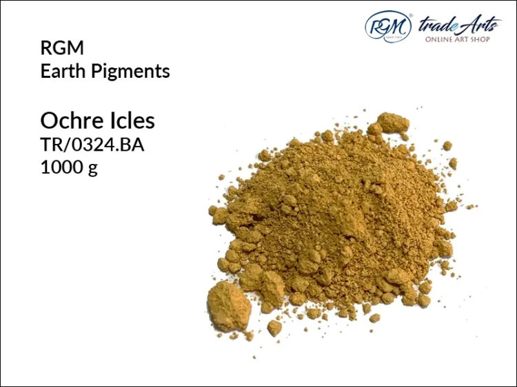Pigment ziemny Ochre Icles 324 RGM, RGM - pigment ziemny Ochre Icles 324, pigmenty ziemne RGM, pigmenty naturalne, pigmenty RGM, pigment ziemny, pigment, RGM Earth Pigments, RGM,  tradearts,
