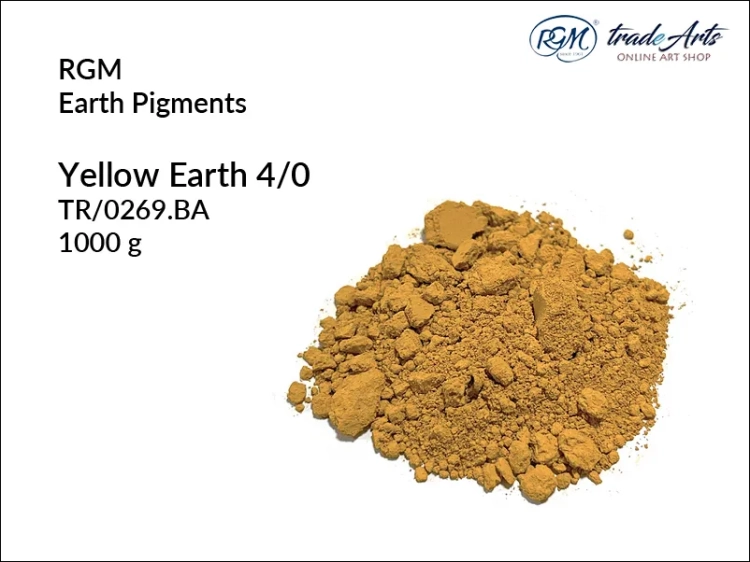 Pigment ziemny Yellow Earth 269 RGM, RGM - pigment ziemny Yellow Earth 269, pigmenty ziemne RGM, pigmenty naturalne, pigmenty RGM, pigment ziemny, pigment, RGM Earth Pigments, RGM,  tradearts,