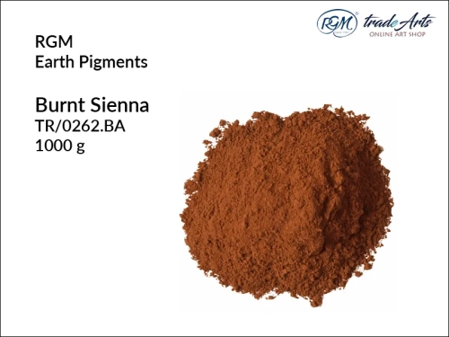 Pigment ziemny Burnt Sienna 262 RGM, RGM - pigment ziemny Burnt Sienna 262, pigmenty ziemne RGM, pigmenty naturalne, pigmenty RGM, pigment ziemny, pigment, RGM Earth Pigments, RGM,  tradearts,