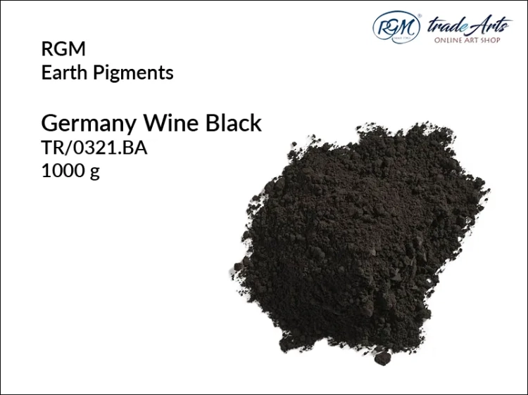 Pigment ziemny Germany Wine Black 321 RGM, RGM - pigment ziemny Germany Wine Black 321, pigmenty ziemne RGM, pigmenty naturalne, pigmenty RGM, pigment ziemny, pigment, RGM Earth Pigments, RGM,  tradearts,