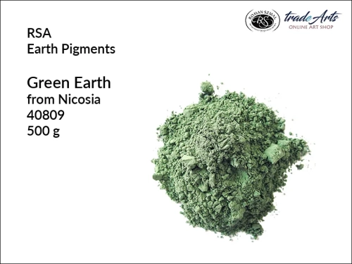 Ziemia zielona z Nikozji RSA, RSA pigment ziemny ziemia zielona z Nikozji, RSA Green Earth from Nicosia, pigmenty ziemne, pigmenty naturalne, pigmenty,  pigmenty ziemne czyste, RSA pigmenty, tradearts,