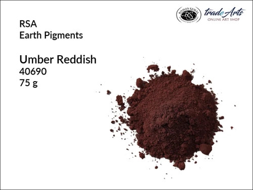 Umbra czerwonawa pigment ziemny RSA, RSA pigment ziemny umbra czerwonawa, RSA Umber Reddish, pigmenty ziemne, pigmenty naturalne, pigmenty,  pigmenty ziemne czyste, RSA pigmenty, tradearts,