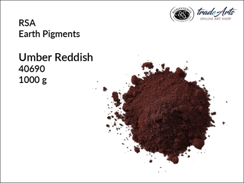 Umbra czerwonawa pigment ziemny RSA, RSA pigment ziemny umbra czerwonawa, RSA Umber Reddish, pigmenty ziemne, pigmenty naturalne, pigmenty,  pigmenty ziemne czyste, RSA pigmenty, tradearts,